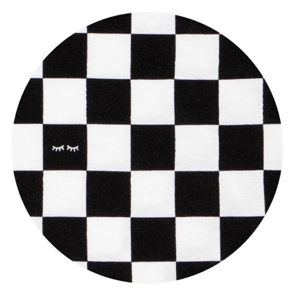 Cool Check Bamboo Viscose Infant Knotted Gown